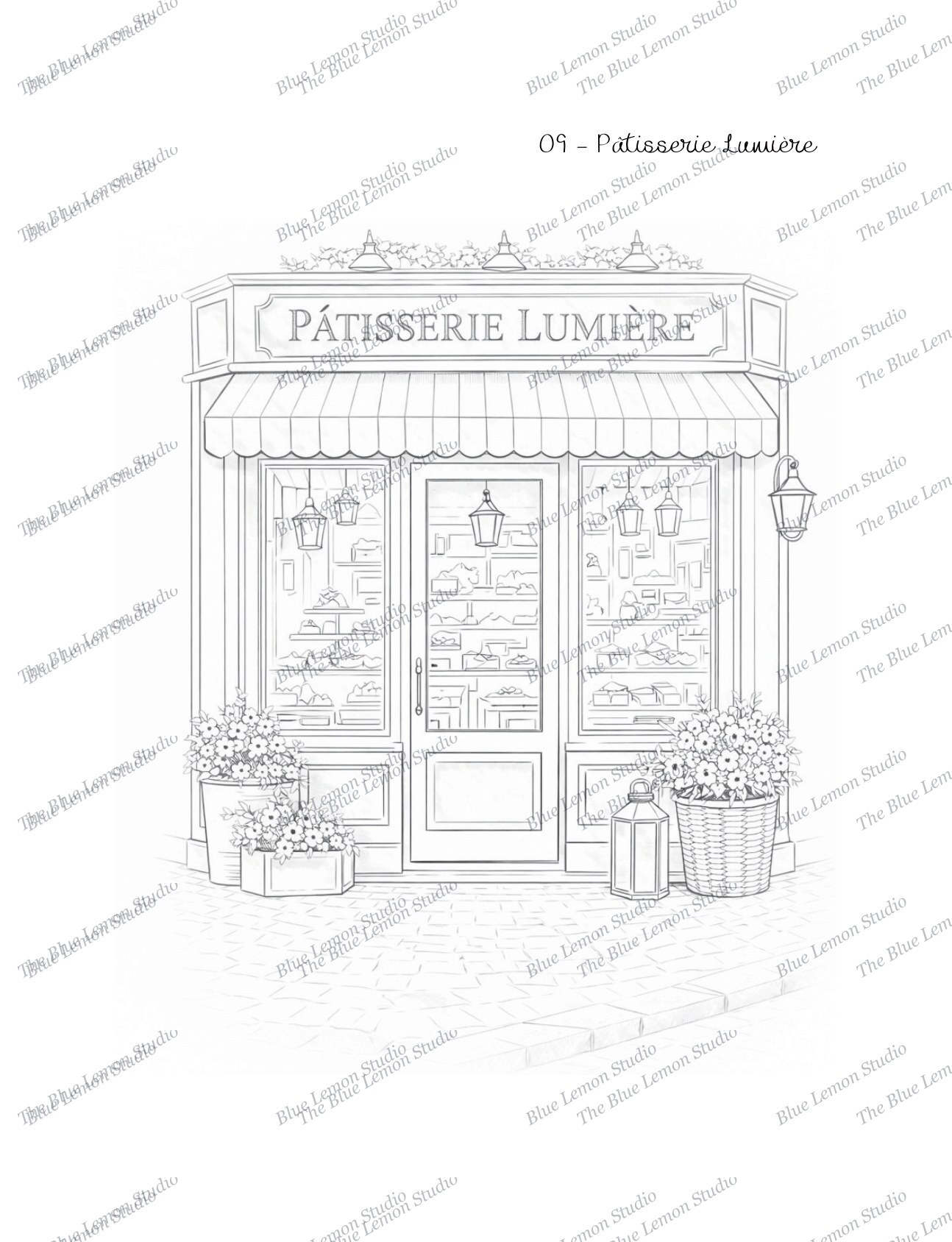Parisian Patisseries Collection — coloring page